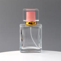 Botella De Perfume Vacía De Vidrio Transparente 50ml Reemplazo Para Viajes Pack De 1 Botella De Cosméticos De Alta Gama - details 5