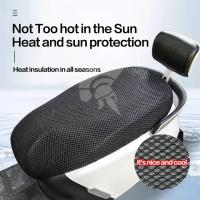 Cubierta De Asiento De Motocicleta Veraniega 3D Malla Transpirable Funda De Silla Para Scooter Antideslizante Protección Cuadrícula - details 2