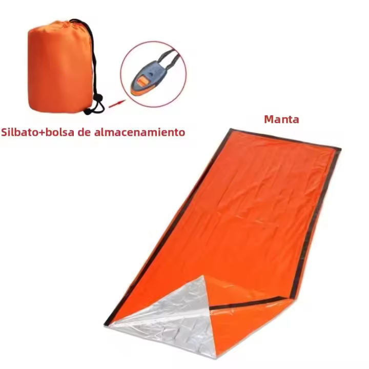 Bolsa De Sobrevivencia Térmica Impermeable Portátil Mylar Para Camping Al Aire Libre Primeros Auxilios Y Rescate - 1