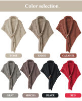 Bufanda De Tela Traidora Con Botones De Cuero Para Mujer Multifuncional Estilo Casual Adecuada Para Todas Las Estaciones - details 13