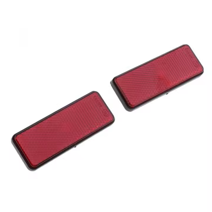2pcs Reflector Rectangular Reflexivo Para Motocicleta ATV Scooter Moped 4 Wheelers Accesorios Exteriores De Seguridad Vial - 1