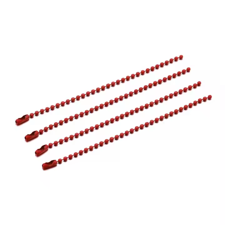 Cadenas De Bolas Para Manualidades Joyería DIY Conector De Etiquetas De Mano Y Llaveros 20/40/60/80pcs Longitud 11.5cm Metal - 1