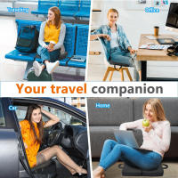 Cojín de asiento portátil para acampar al aire libre, para viajes, de fibra de aire, plegable, para estadio - details 15