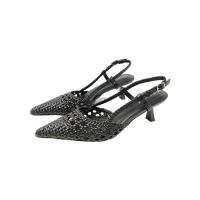 Eva Zorteon-Sandalias de tacón (6cm)  caladas con puntera , Marca Tulipano. - details 6