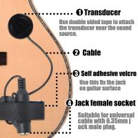 Micrófono De Contacto Piezo Para Guitarra Acústica Cello Banjo Ukulele Mandolin Violin Accesorios De Guitarra - details 1