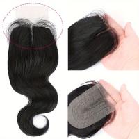 Cierre De Encaje De Onda Corporal Solo Cabello Humano 2x1 & 4x1 T Parte Encaje De Pelo Remy Brasileño Transparente 150% Densidad Longitud 12-22 Pulgadas - details 3