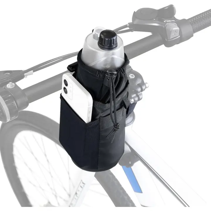 Bolsa para portabotellas de bicicleta, impermeable, aislante, desmontable, con correa para el hombro, para cuadro de bicicleta - 1