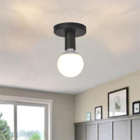 Soporte De Luces De Techo Vintage E27 Retro Para Sala De Estar Decoración Interior 220V Base De Lámpara De Estilo Loft Simple - details 0