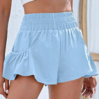 Shorts De Yoga Para Mujer Fitness Elásticos Verano Running Workout Leggings De Correr Para Dama Gimnasio Deportes Shorts - details 2