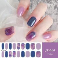 Pegatinas De Uñas Gel Semi-Curado Adhesivas Cubiertas Por Encima Para Manicura Moda Necesitan Lámpara UV Para Uñas Postizas - details 3