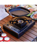 Estufa De Gas Portátil Para Camping Y Exteriores Mini Estufa De Casete Estilo Barbacoa Placa Para Freír Carne Sin Ventilador De Protección Material Metálico - details 2
