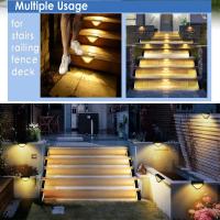 Luces Solares Para Pared 2-8PCS Luz De Escalera Impermeable Para Jardín Patio Camino Y Valla Luz LED Moderna Auto-Contenida - details 2