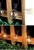 Cadena De Luces LED Para Exterior G40 Bombilla Impermeable De Jardín Decoración De Navidad Con Enchufe EU/US Voltaje 110V-230V - details 5