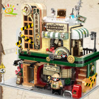 HUIQIBAO 1286PCS Bloques De Construcción De Ciudad Vistas Japonesas Agencia De Detectives Juguetes Para Niños Regalo Bricks DIY De Arquitectura - details 0