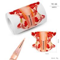 100pcs Formas De Uñas Artísticas Para Gel UV Extensión De Acrílico Estampado Francés Herramienta De Manicura Stencil Adhesivo Creativo Y Conveniente Para Uso Profesional O Doméstico - details 19