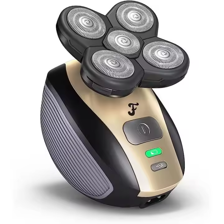 Afeitadora eléctrica de cinco hojas LK-1800, cortadora de pelo para calvos, recargable, totalmente lavable - 1