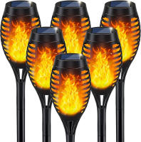 Luces LED de antorcha Solar para exteriores, luces impermeables alimentadas por energía Solar para jardín, Patio, luz de llama Solar, luces de Halloween - details 0