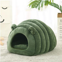 Nido De Gato Cómodo Y Caliente Para Otoño E Invierno Forma De Caterpillar Semi-Abrazado Diseño Lindo Y Encantador Para Mascotas - details 1