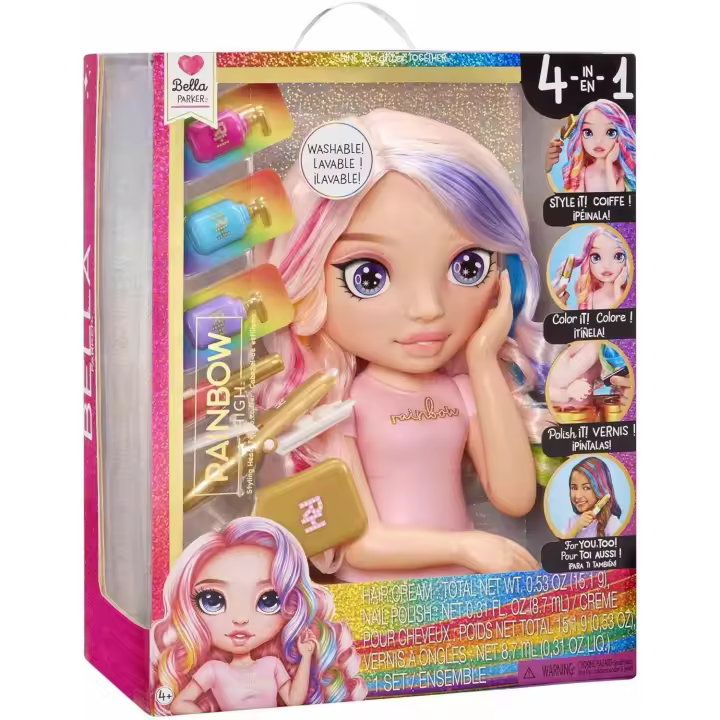Rainbow High Styling Head Bella Parker Busto para peinar  MGA - 1