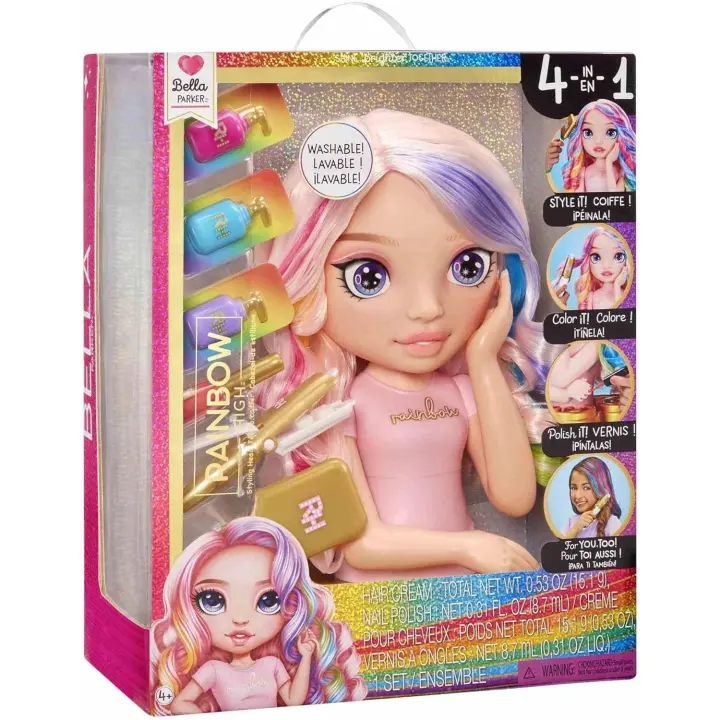 Rainbow High Styling Head Bella Parker Busto para peinar  MGA - 1