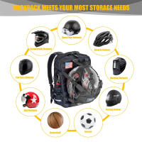 Mochila De Motocicleta Impermeable 26L Bolsa De Viaje Para Ciclismo Almacenamiento De Casco De Senderismo Rucksack Negro - details 3