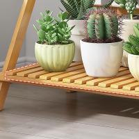 Soporte para Plantas Interior Estantería De Escalera para Macetas De Bambú Estante para Plantas De 3/4 Niveles Estante Plegable para Macetas para Patio Jardín Balcón - details 7