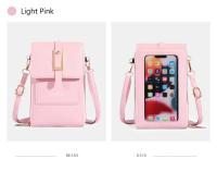 Bolso Bandolera De Cuero Sintético Moda Con Pantalla Táctil Y Pochete Exterior Para Mujer Estilo Inglés Vertical Con Slots Para Tarjetas - details 14