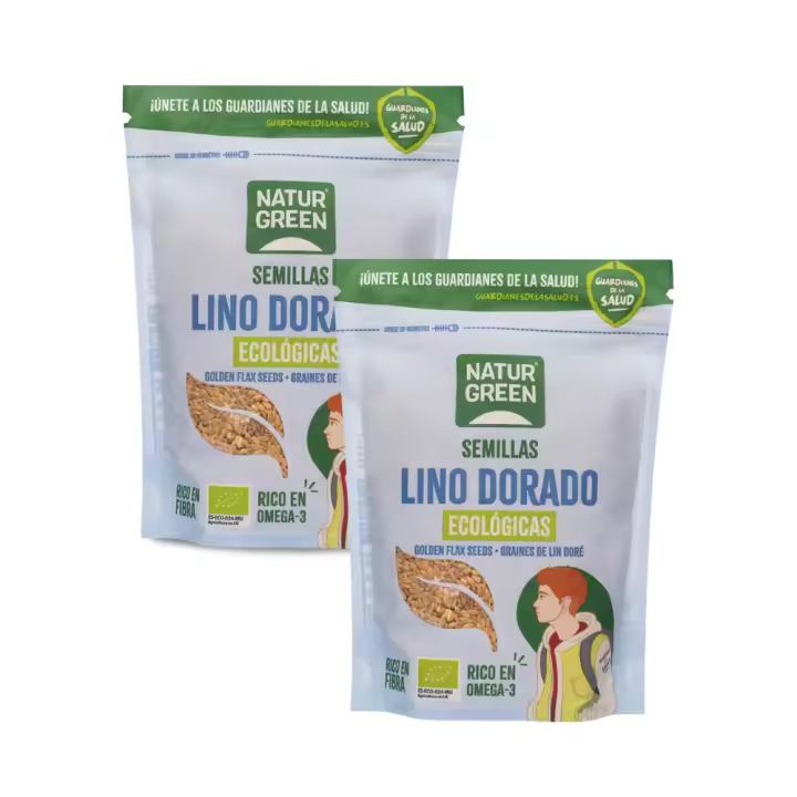 NaturGreen Lino Dorado Bio 500 g  Pack de 2x  NaturGreen - 1