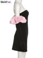 Vestido De Veludo Sin Espalda Para Mujer Con Guantes Nublados Bodycon Elástico Romántico Francesa Para Fiesta De Cumpleaños Vacaciones Streetwear - details 18