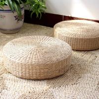 30cm 40 tatami cojín Meditación Ronda Paja hecho de mano-held cojín Piso yoga Silla asiento esterillas decoración para el hogar - details 0