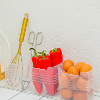 2pcs Caja De Almacenamiento De Alimentos Para Nevera Organizador De Cocina Fruta Verdura Especias Contenedor De Alimentos Para Puerta Lateral De La Nevera - details 3