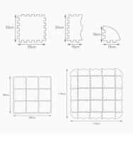 Carpetas De Juego Para Bebés Alfombra De Juguete Educativo De Espuma Suave EVA Para Niños Tamaño 114cm X 114cm Color Aleatorio - details 2