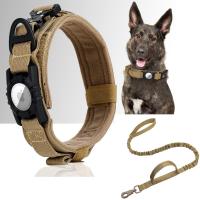 Correa Táctica Para Perros Con Portador Ajustable De Nylon Para AirTag Cierre Metálico Antipánico Accesorios Para Perros Seguros Y Duraderos - details 6
