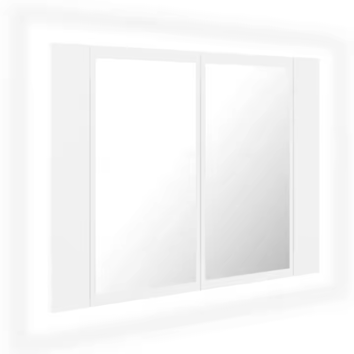 Espejo de baño con Luz LED acrílico Blanco 60x12x45cm - 1