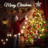Estrella LED Para Árbol De Navidad Toppers Operada Por Batería Decoración De Fiesta En Sala Luz De Año Nuevo - details 5
