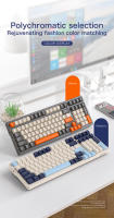 Teclado Mecánico De Juegos Inalámbrico K8 Con Retroiluminación Hot Swappable Bluetooth 2.4G Y Cableado Rojo Lineal Para PS4 PC Win Mac Gamer - details 2