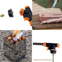 Adaptador De Caseta Al Hilo Para Camping Conversor De Bayonet Extensión De Cable De Estufa Al Tanque De Gas Metal Negro Y Orange - details 4