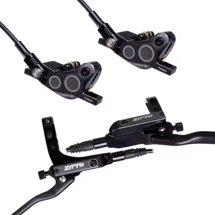 ZTTO Freno De Disco Hidráulico MTB 4 Pistones M840 Con Repuesto De Freno De Metal Completo Y Refrigeración Técnica CNC Aceite Mineral Para Bicicleta De Montaña AM Enduro E4 ZEE M8120 - 1