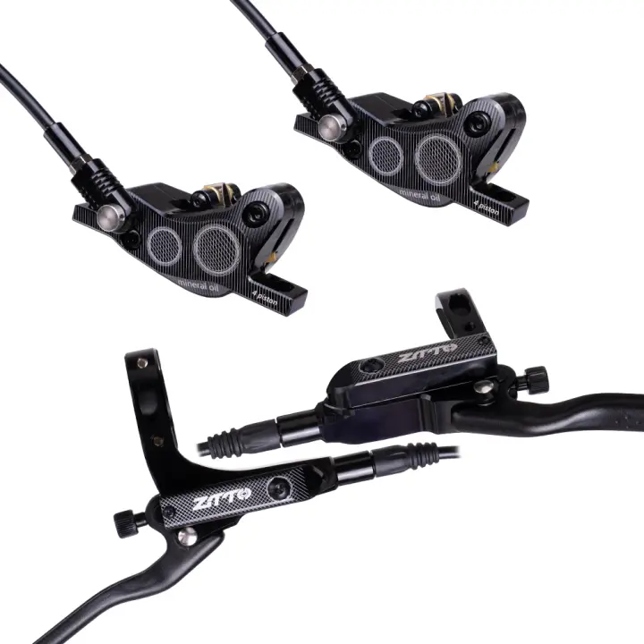 ZTTO Freno De Disco Hidráulico MTB 4 Pistones M840 Con Repuesto De Freno De Metal Completo Y Refrigeración Técnica CNC Aceite Mineral Para Bicicleta De Montaña AM Enduro E4 ZEE M8120 - 1