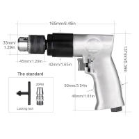 Taladro Aire Libre Profesional 3/8'' 1800rpm Alta Velocidad Batería Recargable Bloqueo Automático Inversión De Rotación Herramienta Manual - details 11