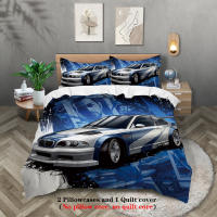 Juego De Cama Deportiva 3 Piezas Con Estampado De Carreras Incluye Funda De Edredón Y 2 Almohadillas No Rellenas Skin-friendly Transpirable Antipelusa - details 0