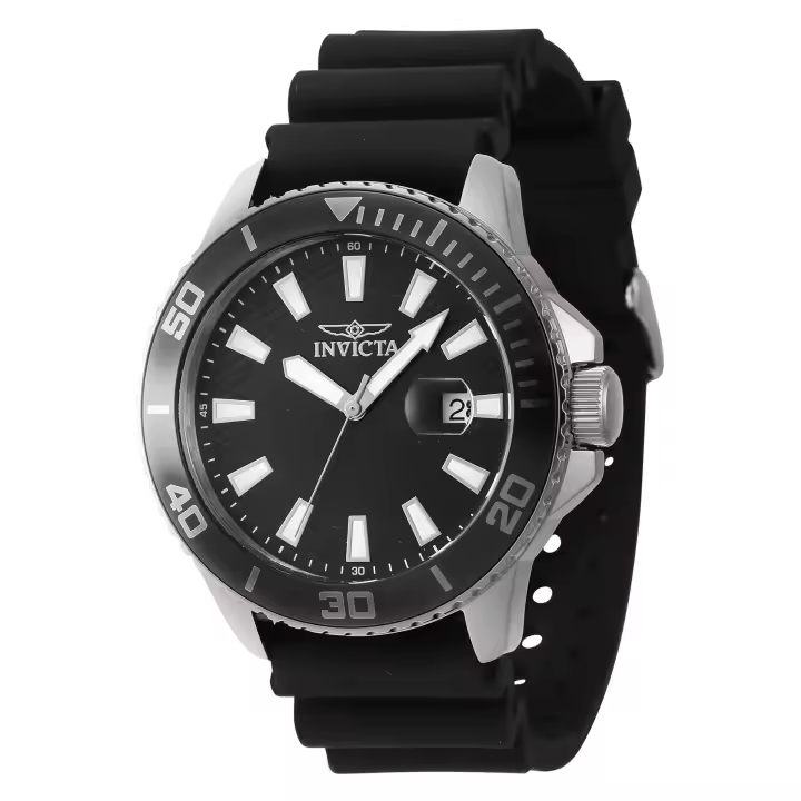 Reloj de pulsera Invicta Pro Diver - 46087 correa color: Negro Dial Latón Negro Hombre - 1