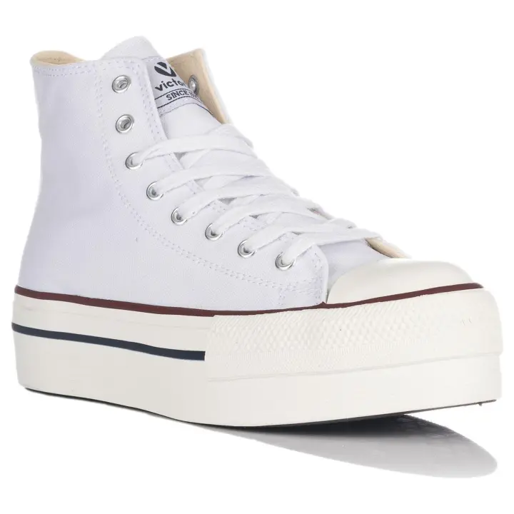 Victoria Zapatillas Plataforma Lona Blanca - 1
