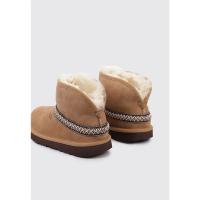 UGG Classic Mini Crescent Botines Planos Niña Cuero - details 2