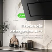 Campana Extractora EVVO CE43 60 cm de Ancho Decorativa, Potencia 800 m³/h, Táctil y Gestual, Filtro de Aluminio y Carbón - details 2