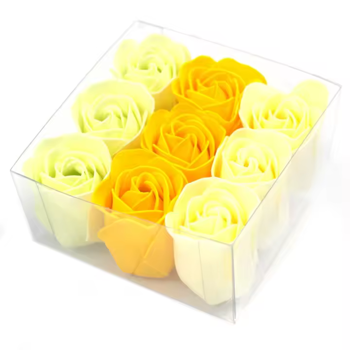 Set de 9 flores de Jabón - rosas primavera - 1