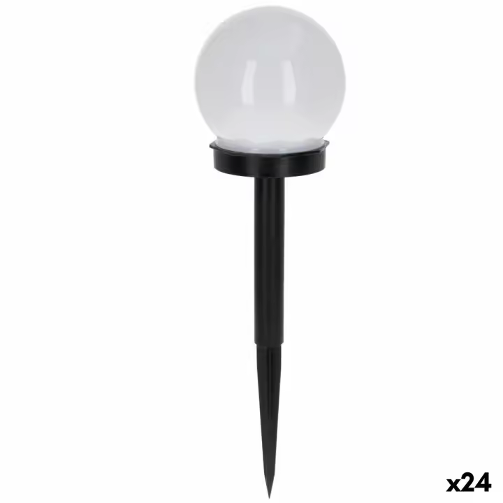 Estaca solar de jardín Aktive Plástico 10 x 34 x 10 cm (24 Unidades) - 1