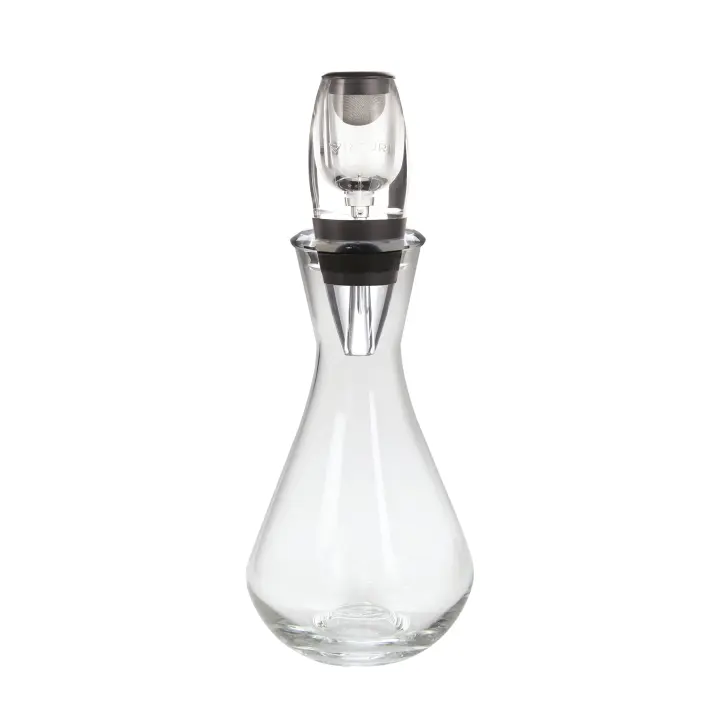 VINTURI Vinturi Aireador Instantáneo de Vino con Decantador de Cristal - Mejora el Sabor del Vino - 1