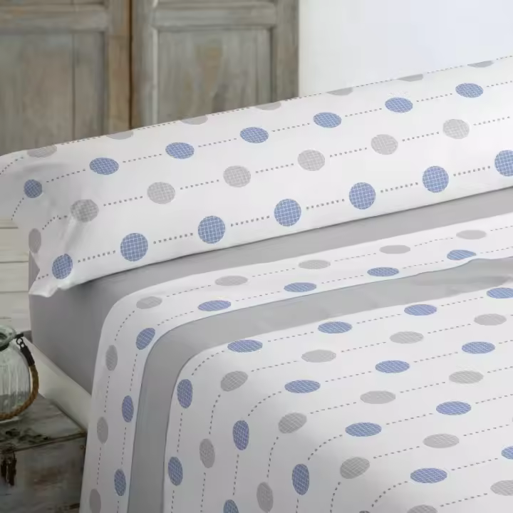 KYTZIAS - Juego de Sábanas Verano tacto Extrasuave. Juego de cama 3 Piezas Microfibra. Sábanas de Verano de colores. Ropa de cama lisa y suave. Estampados modernos para cama de 90, 105, 135 y 150 cm. - 1