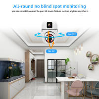 Cámara IP Wifi Dual Lente 4MP Búho Inalámbrico Seguridad Interior Con Audio Bidireccional Rastreo Automático Y Detección De Humanos PTZ - details 5